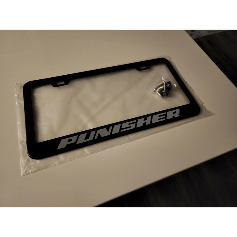 Car Plate Frames Premium Punisher Name License Plate Frame Stainless