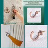 Spritewelry Pack of 4 Screw Hooks C Hanger Hooks Metal