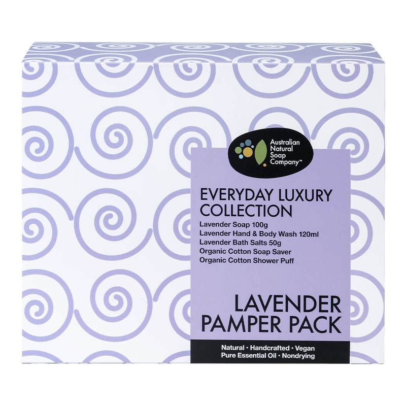 Australian Natural Soap Company Lavender Pamper Pack, 5 Item Pack