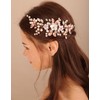 Xerling Rose Gold Brides Wedding Crystal Hair Vine Floral Flower