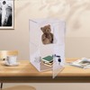 2-Shelf Clear Acrylic Display Case with Lock, Display Case Cabinet