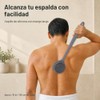 Estropajo de silicona para el cuerpo, cepillo de ducha de