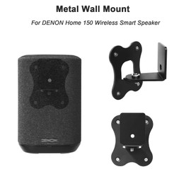 EUGOOCX Wall Mount Bracket for DENON Home 150 Wireless Speaker, Metal Wall-mount Holder Shelf for Home Audio Smart Speakers Accessories (Single Bracket)