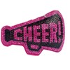Cheer Megaphone Cushion Keychain (Blue & Black)
