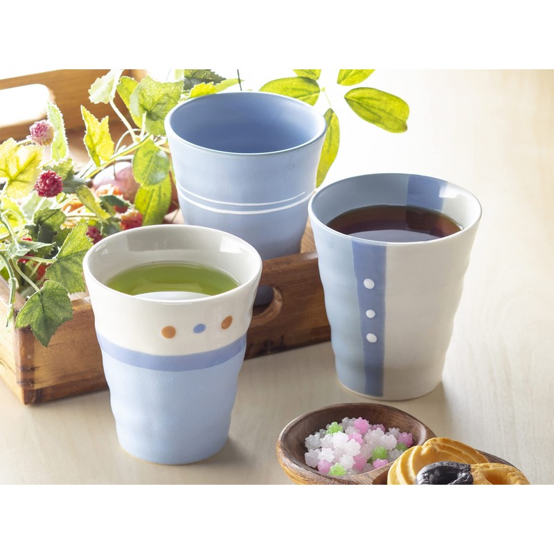 Seiei Mino Ware Hand-Painted Blue Tea Cup Tea Cup