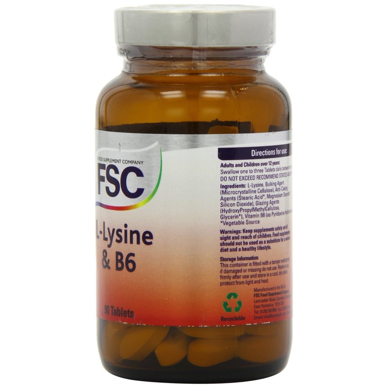 FSC 500mg L-Lysine 90 Tablets