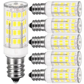 E12 Led Light Bulb 4W Equivalent 40W C7 Replacement Bulbs Clear Type B Candelabra Base Bulbrite Non-Dimmable Daylight White 6000K (Daylight White 5pack)