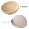 2 Pack Natural Rattan Round Bread Proofing Basket for Baking