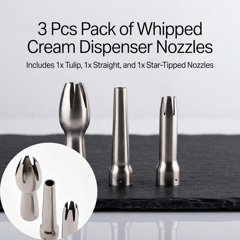 3 Pieces Stainless Steel Nozzle Replacement