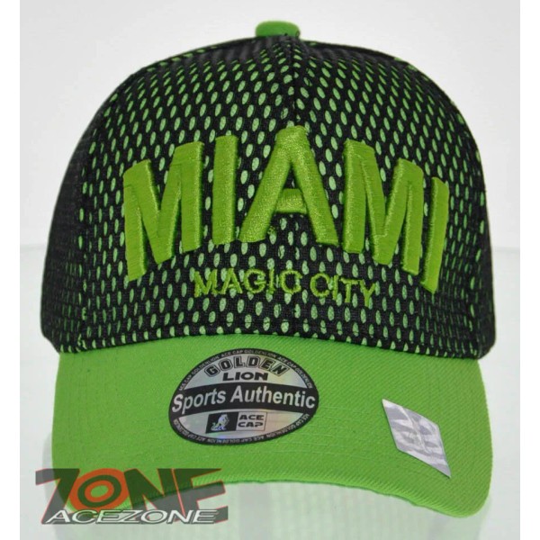AceZone NEW! MESH US MIAMI STATE MAGIC CITY BALL CAP