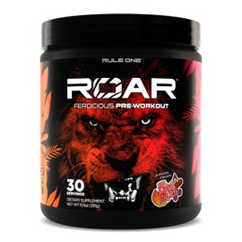 RULE ONE ROAR PRE WORKOUT PRE ENTRENO 30 SERVICIOS SABOR PONCHE DE FRUTAS                                                                             