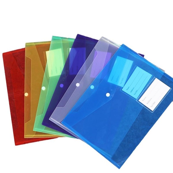 Folder A4 Pack of 12 Document Wallets A4 Transparent Document
