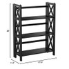 Casual Home Casual Home Montego 3-Shelf Folding Bookcase, Black