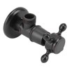 Solid Brass Angle Stop Valve Retro Thickened Cold Hot Triangle