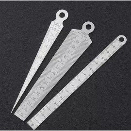 틈새 눈금자 목공 균열 검사 도구 마킹 간극 체크 강철 [0-15mm] Gap Ruler Woodworking Crack Inspection Tool Marking Gap Check Steel [0-15mm]