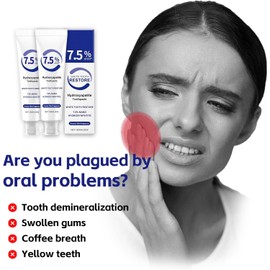 Rnlrclrl - Hydroxyapatite Toothpaste,7.5% Hidroxiapatita Toothpaste, Remineralising toothpastes with Mint Flavour, Protects Enamel and Gives You Fresher Breath 2 Pcs