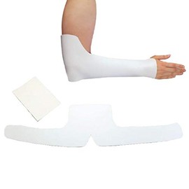 Rolyan Sugar Tong Pre-Cut Splint, Small, White, Promotes Recovery, Aids Forearm Fractures, & Elbow Joint Replacement, 1% Perforated Splint, Latex-Free, Professional & Clinical Use