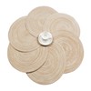 SHACOS Round Braided Placemats Set of 6 Washable 15 inch