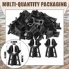 Hoolerry 100 Pcs Snap Rebar Chairs Plastic Heavy Duty Spacer