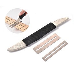 Kisangel Musical Instrument Fret Care Kit Guitar Fret Grinding Tools Set Guitar Polishing Tool