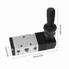 Pneumatic Manual Hand Lever Control Valve Aluminium Alloy 5 Way