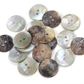 MINSOK Shell Agoya(Cultural Pearl Shell) Shell Button - Thicker Than Normal Size : 36pcs - 32L(13/16"),20mm