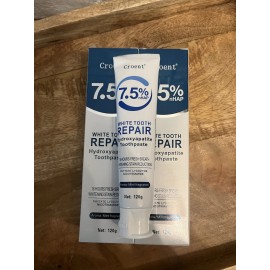 Croent 7.5% nHAP White Tooth Repair Hydroxyapatite Toothpaste, Lot of 4 Tubes