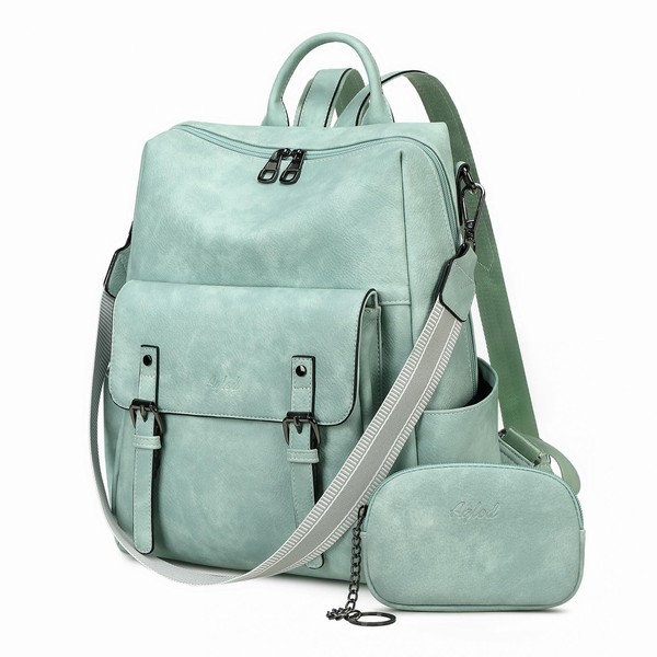 AGLOD Backpack Purse for Women PU Leather Back Packs Designer