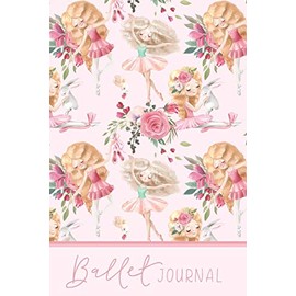 Ballet Journal: Ballet and Roses themed journal with lined and decorated pages