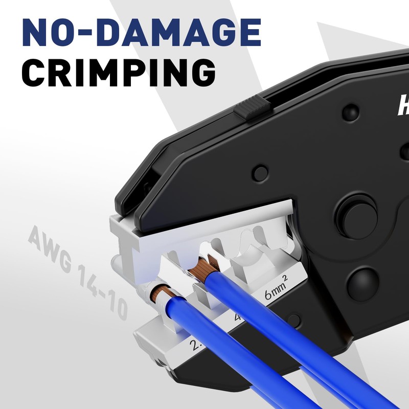 haisstronica Quick Change Jaws Crimping Tool for Solar Connectors AWG