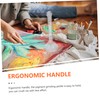 Tofficu Manual Grinding Rod Glass Pestle Round Handle for Paints