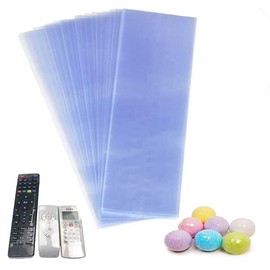 Heat Shrink Film Remote Control Shrink Wrap Bags Shrink Wrap Can Be Sealing Directly With Dryer For Remote Control Packing PVC Material Compatible Heat Gun 100pcs 10*25cm