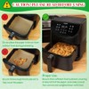 BYKITCHEN 8in Square Disposable Air Fryer Liners, 300PCS Parchment Paper