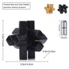 Black Knot Decor Kink Knacks for Shelves, Black Geometric Sculpture,