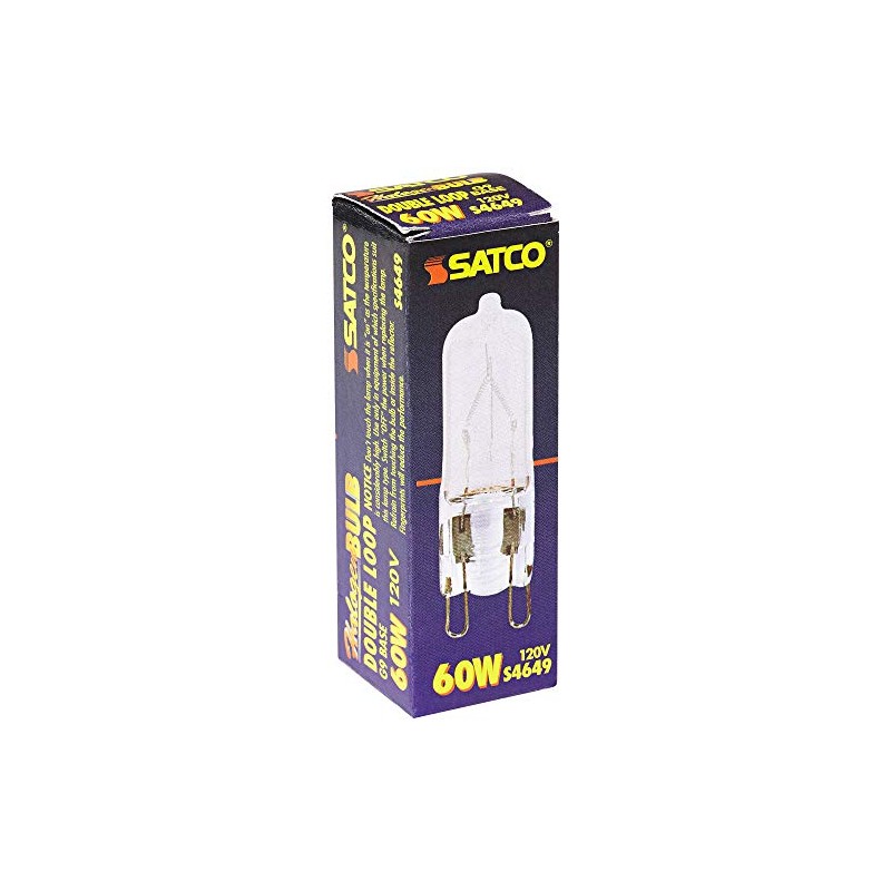 Satco S4649 G9 Light Bulb in Light Finish, 1.63 inches