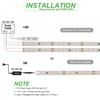 JOYLIT 24V LED Strip Lights 16.4FT/5M 2700K Warm White 9500LM