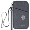 ARVOK Passport Case, Neck Lowering, 2-Way RFID Anti-Skimming Passport Cover,