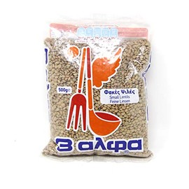 3 Alpha " small Lentils" 500 Grams Greek product