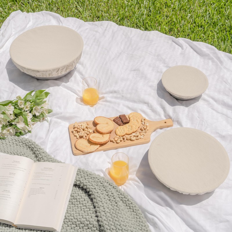 Reusable Fabric Bowl Covers for Bread Proofing - Washable, Dye-free,