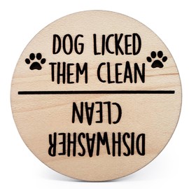 Funny Kitchen Gadgets Clean and Dirty Sign for Dishwasher, Apartment Essentials for First Apartment Must Haves, Funny Clean Dirty Magnet for Dishwasher Clean Dirty Sign, Gadgets for Home, Dog