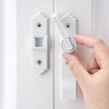 2 Packs 180 Degree White Barn Door Lock, Flip Gate