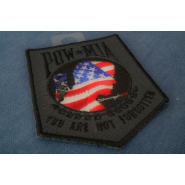 Ivamis American Flag POW MIA Patch- 2.5x3.25 inch - P4789