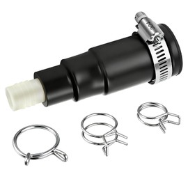 Dreyoo 1 Set Dishwasher Drain Hose Adapter Compatible with Insinkerator Garbage Disposals, Dishwasher Hose Connector Include Inlet Connector, Clamp and Spring Clamps