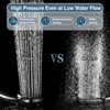 BRIGHT SHOWERS High Pressure Shower Head with Handheld, 9 Spray