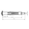 M4 x 38mm Drywall Anchors Plasterboard Cavity Wall Fixings Hollow