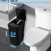 QSFWCSM 2 Pack Bathroom Trash can,Smart Touchless Trash Can,Automatic Motion