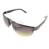 HAND 185 Stylish Unisex Sunglasses with Silver Temple Motif -