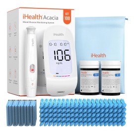 Ihealth Kit De Monitor De Glucosa En Sangre De Acacia, 100 T