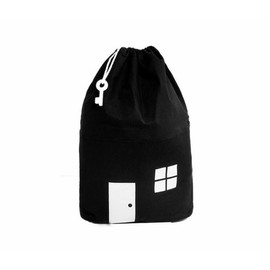 Toy Storage Bag, Storage Box, Storage, Playable, Storage Bag, Children's Room, Cute, Stylish, Foldable, Clean-up, Children's Room, Durable, House Shape, Kids, Baby Gift, Birthday Gift, Black, White