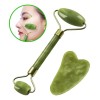 Rodillo De Jade Guasha Masaje Facial Antiedad Rostro